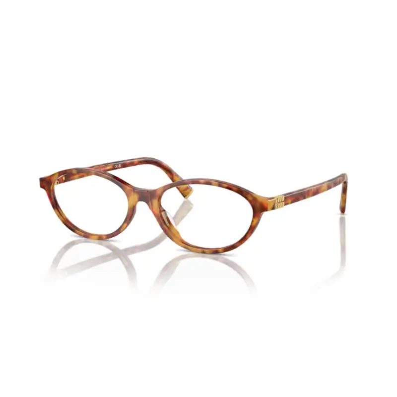 09Xv Vista Tortoiseshell Pattern Oval Frame Eyeglasses 1