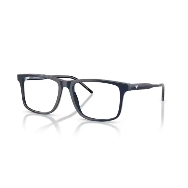0Ea3257 Rectangular Black Acetate Eyeglasses 1
