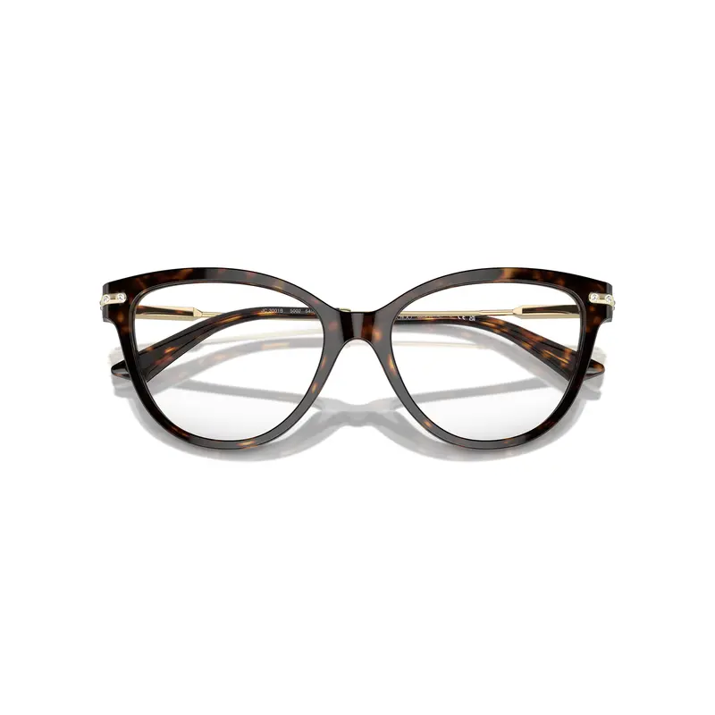 0Jc3001b Cat-Eye Acetate Eyeglasses With Metallic Gold Temples 1