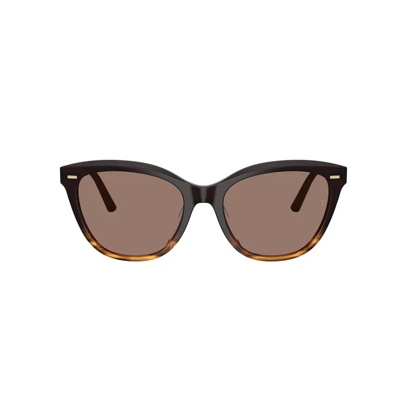0Ov5597su Gradient Tortoiseshell Cat-Eye Sunglasses With Gold-Toned Temples 1