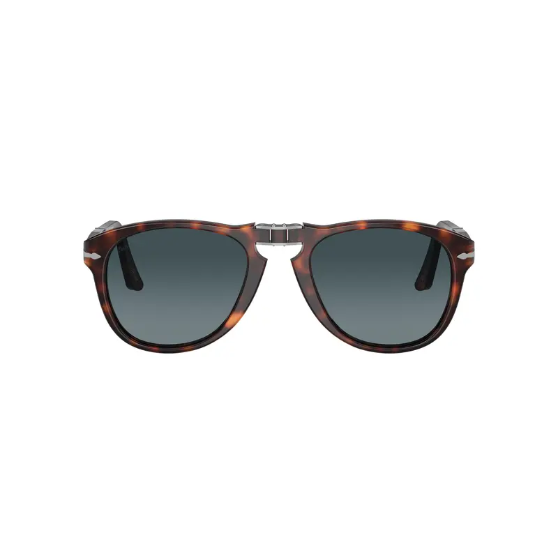 0Po0714 Round Tortoiseshell Acetate Sunglasses With Keyhole Bridge 1