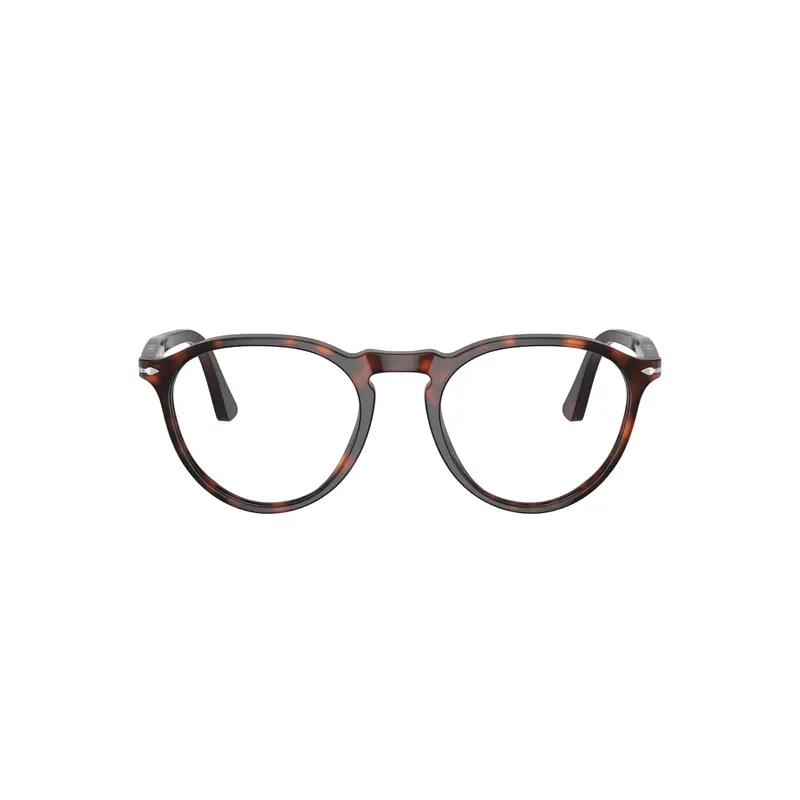 0Po3286v Round Frame Tortoiseshell Acetate Eyeglasses With Keyhole Bridge 1