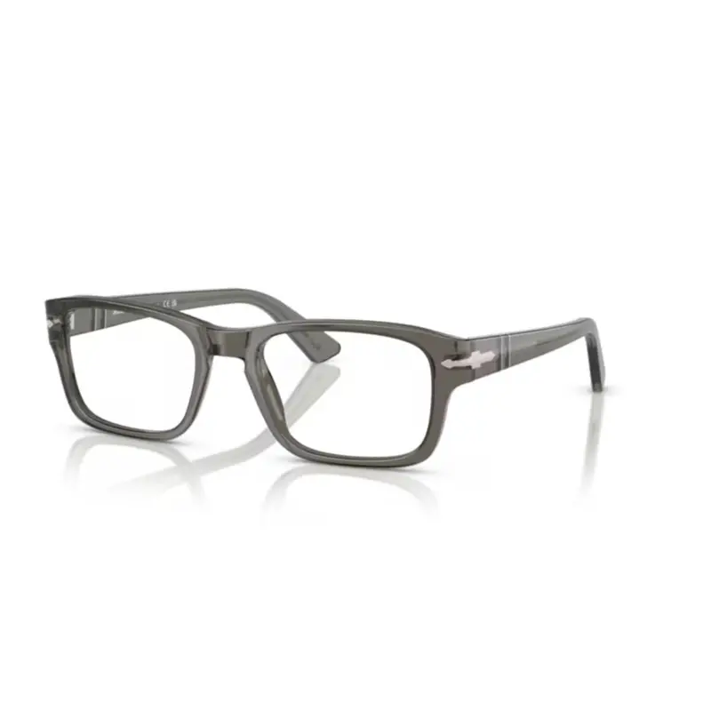 0Po3364v Translucent Grey Acetate Rectangular Eyeglasses 1