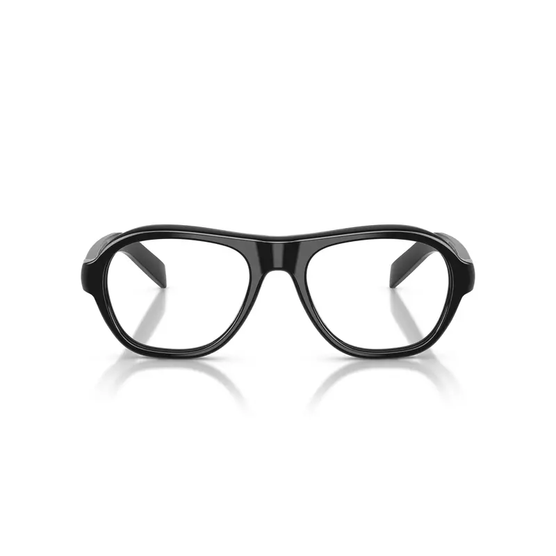 0Pr C12v Oversized Rectangular Black Acetate Sunglasses 1