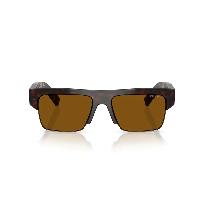 0Pr D12su Rectangular Tortoiseshell Acetate Sunglasses With Bold Arms 1
