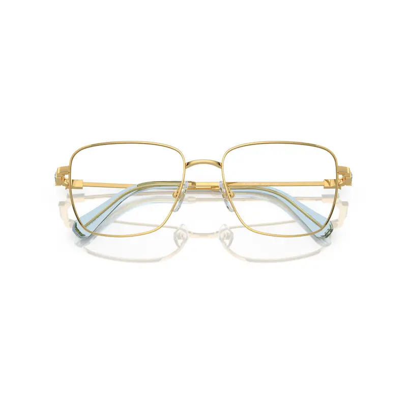 0Sk1003 Delicate Gold Metal Frame Sunglasses With Gradient Temples 1