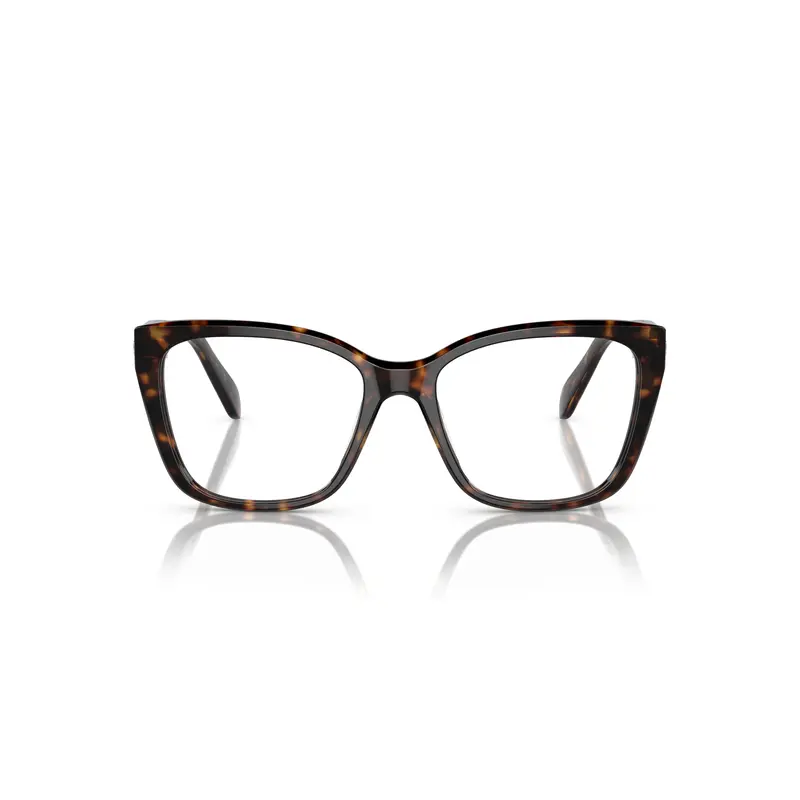 0Sk2008 Oversized Square Tortoiseshell Eyeglasses With Crystal Accents 1