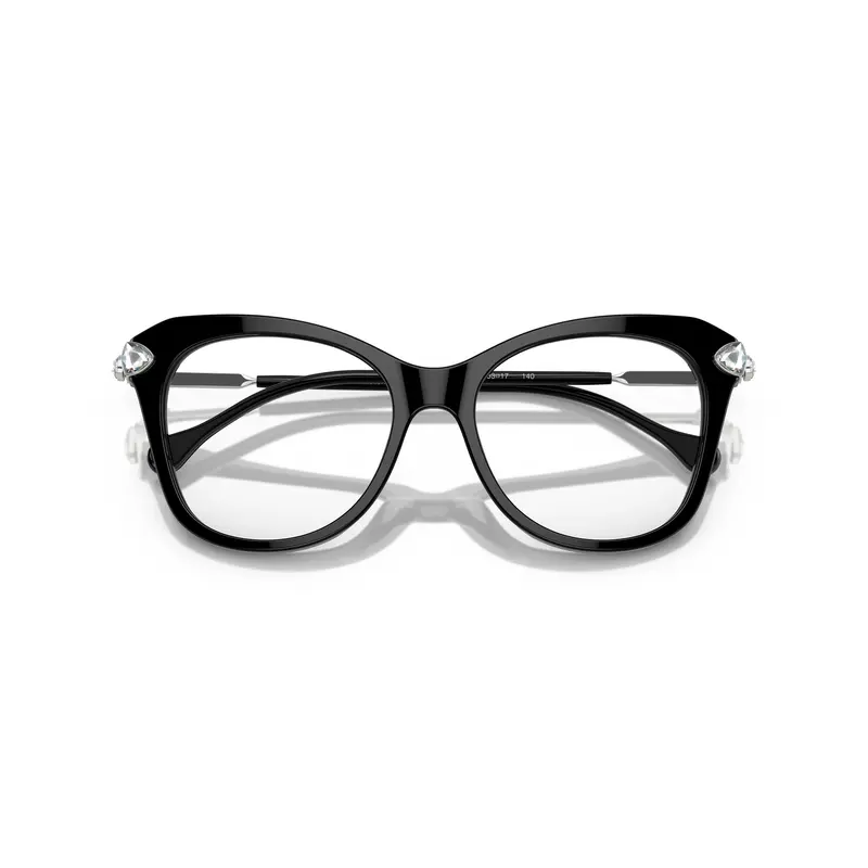 0Sk2012 Oversized Cat-Eye Eyeglasses With Crystal Embellishments 1