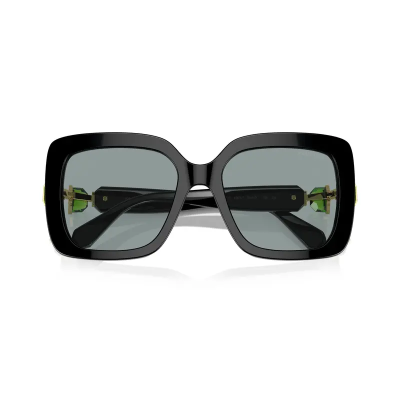 0Sk6001 Oversized Square Sunglasses With Crystal-Embellished Temples 1