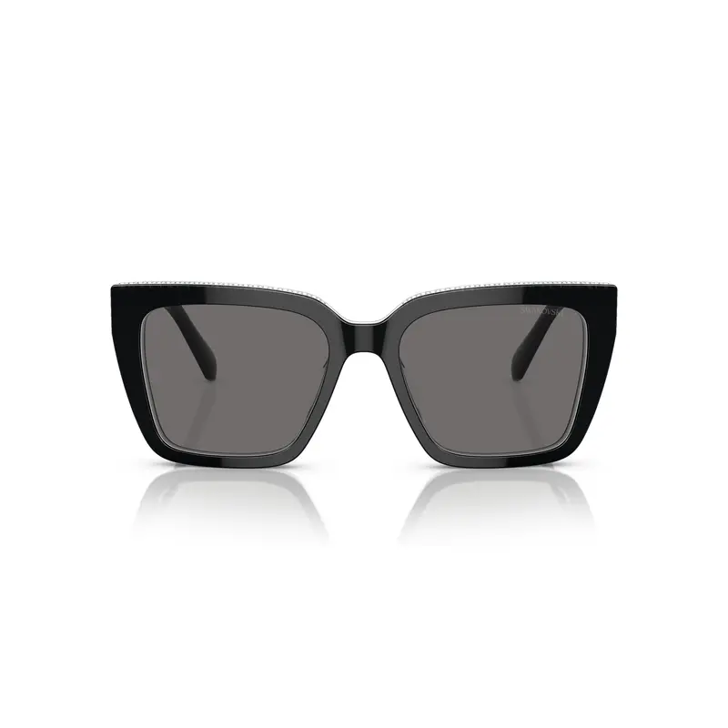 0Sk6013 Oversized Square Frame Sunglasses With Crystal Accents 1