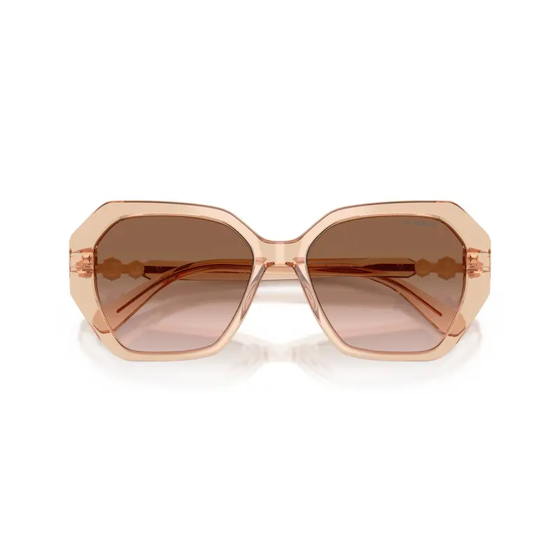 0Sk6017 Oversized Geometric Frame Sunglasses With Crystal Embellishments 1