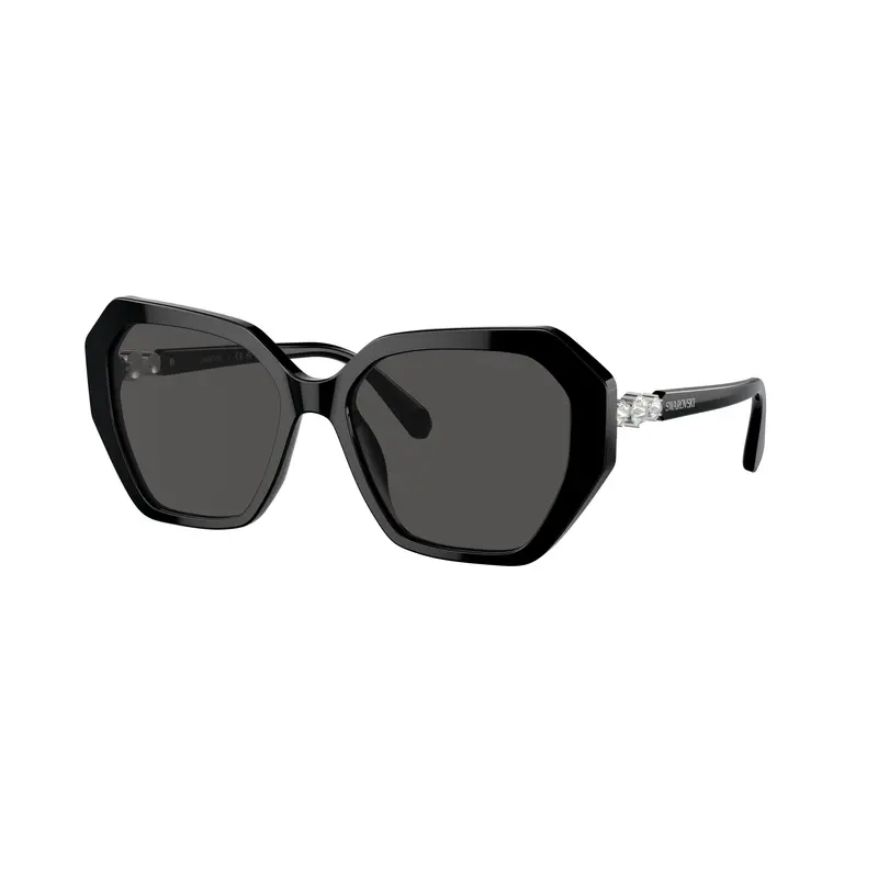 0Sk6017 Oversized Geometric Sunglasses With Crystal Accents 2