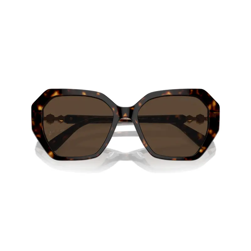0Sk6017 Oversized Geometric Tortoiseshell Sunglasses With Crystal Accents 1