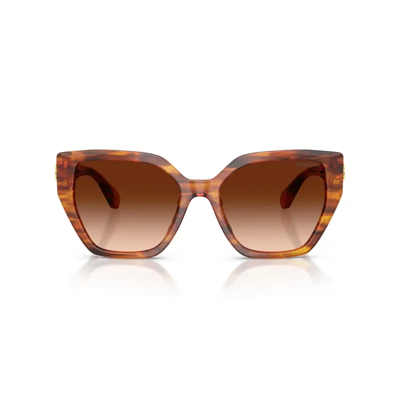 0Sk6044u Oversized Geometric Sunglasses With Tortoiseshell Acetate 1