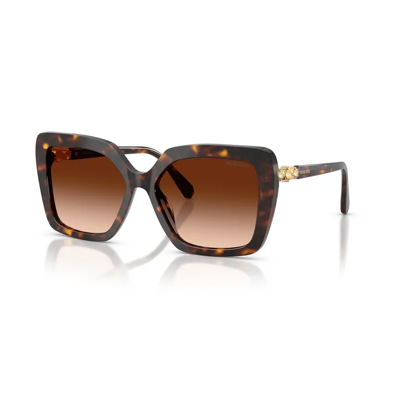 0Sk6049 Oversized Square Sunglasses With Tortoiseshell Pattern 2
