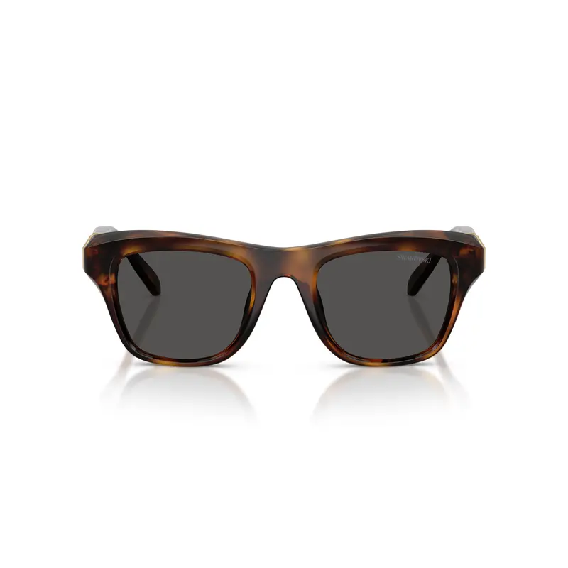 0Sk6056u Rectangular Tortoiseshell Sunglasses With Crystal Accents 1