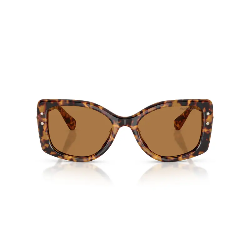 0Sk6058u Oversized Square Frame Sunglasses With Tortoiseshell Acetate 1