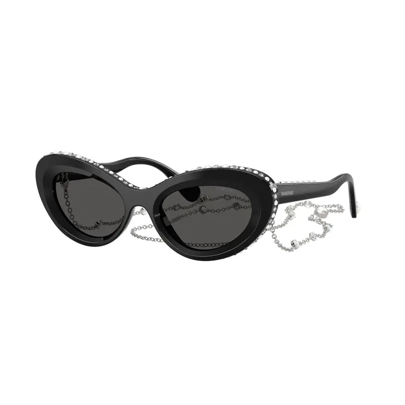 0Sk6061u Cat-Eye Sunglasses With Crystals 1