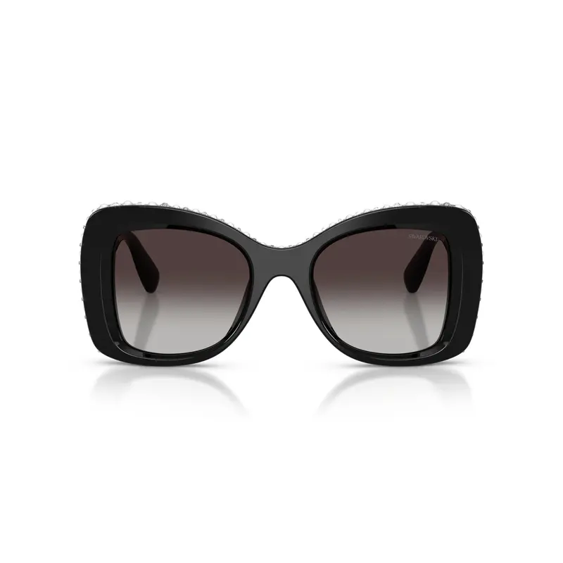 0Sk6062u Oversized Square Sunglasses With Crystal Accents 1