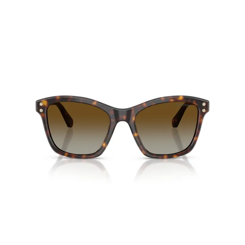 0Sk6063 Classic Tortoiseshell Acetate Sunglasses With Crystal Embellishments 2