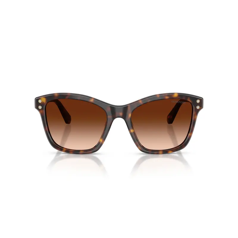 0Sk6063 Square Frame Tortoiseshell Sunglasses With Crystal Embellishments 1