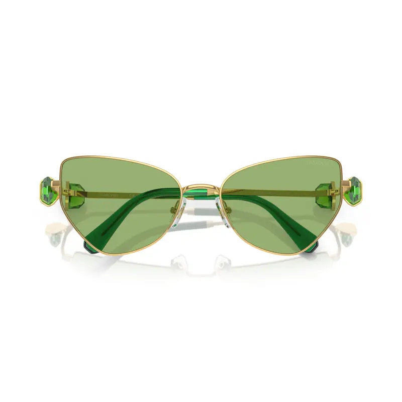 0Sk7003 Cat-Eye Sunglasses With Green Tinted Lenses 1