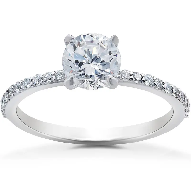 1 1/4 Ct Lab Grown Diamond Sophia Engagement Ring 14K White Gold 1