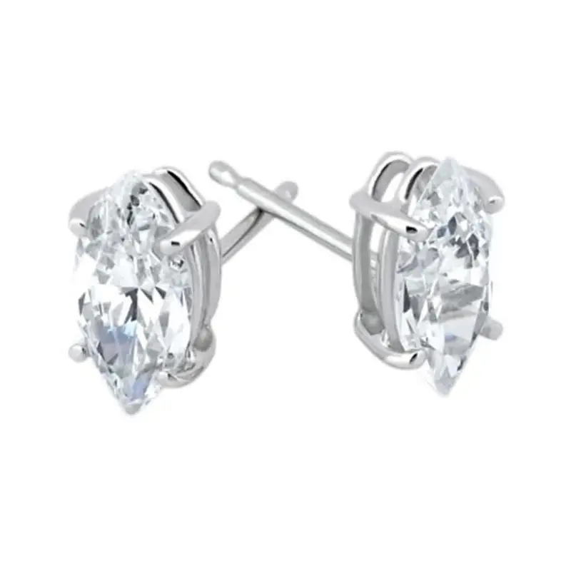 1/2Ct Diamond Studs 14K White Gold 1