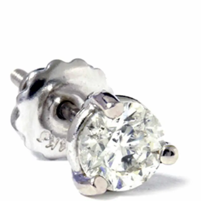 1/2Ct Martini Diamond Stud 14K White Gold 1