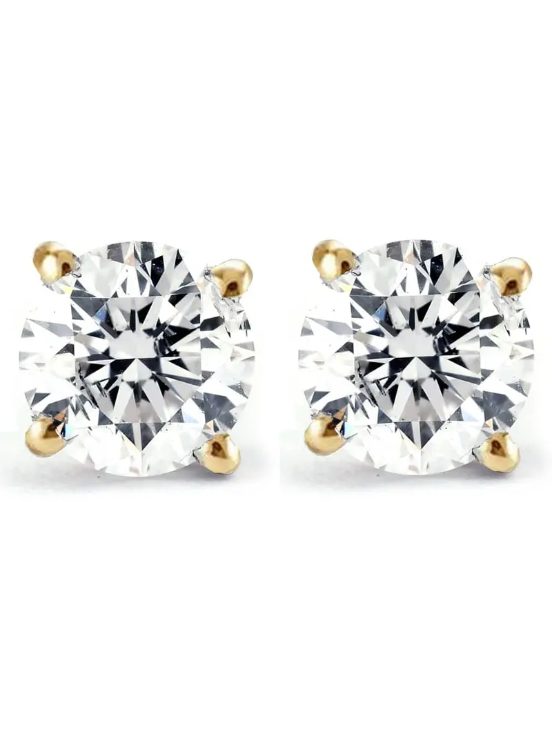 1/3 Ct Tdw Diamond Studs Available In 14K White Or Yellow Gold 1