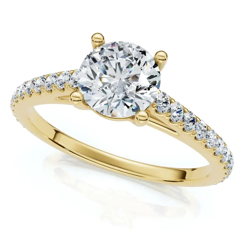 1.30Ct Diamond Engagement Ring 14K Gold Lab Grown 2