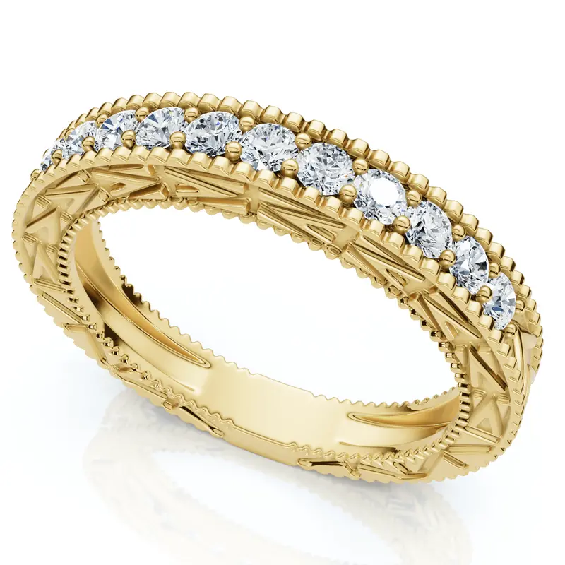 1/3Ct Diamond Stackable Anniversary Wedding Ring 14K Gold Or Platinum Lab Grown 1