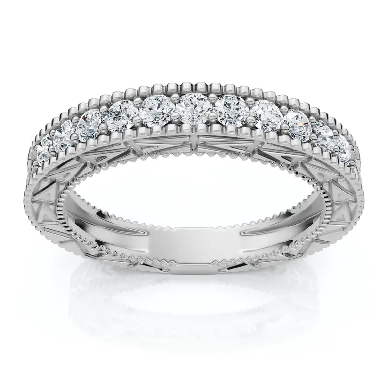 1/3Ct Diamond Stackable Anniversary Wedding Ring 14K Gold Or Platinum Lab Grown 1