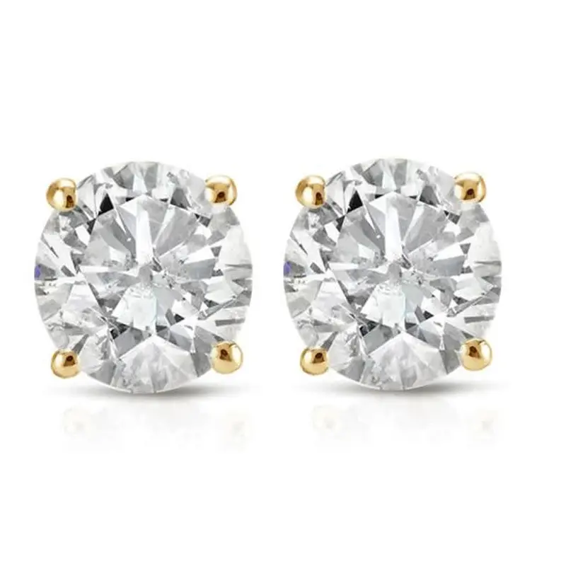 1/3Ct Diamond Studs 14K Yellow Gold 1