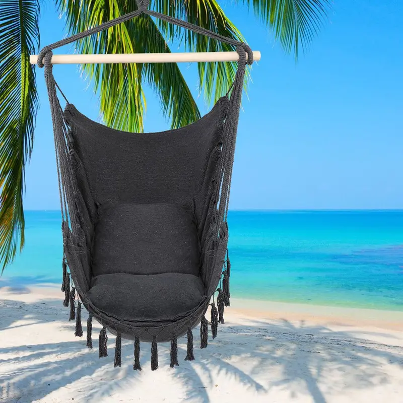 1.5*1.2M Tassel Plus Pillow Hanging Chair  Xh 1