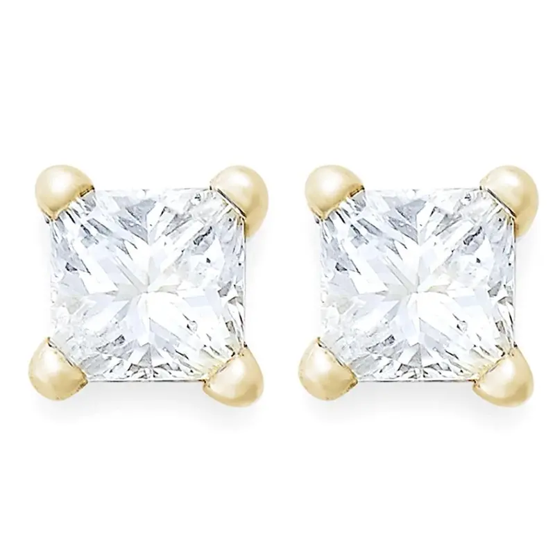 1/5Ct Diamond Studs 14K Yellow Gold 1