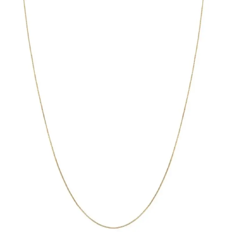 10K Yellow Gold Box Chain (18-Inch) 1