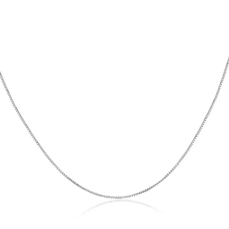 14K Gold 18" Solid Box Chain With Lobster Clasp 1