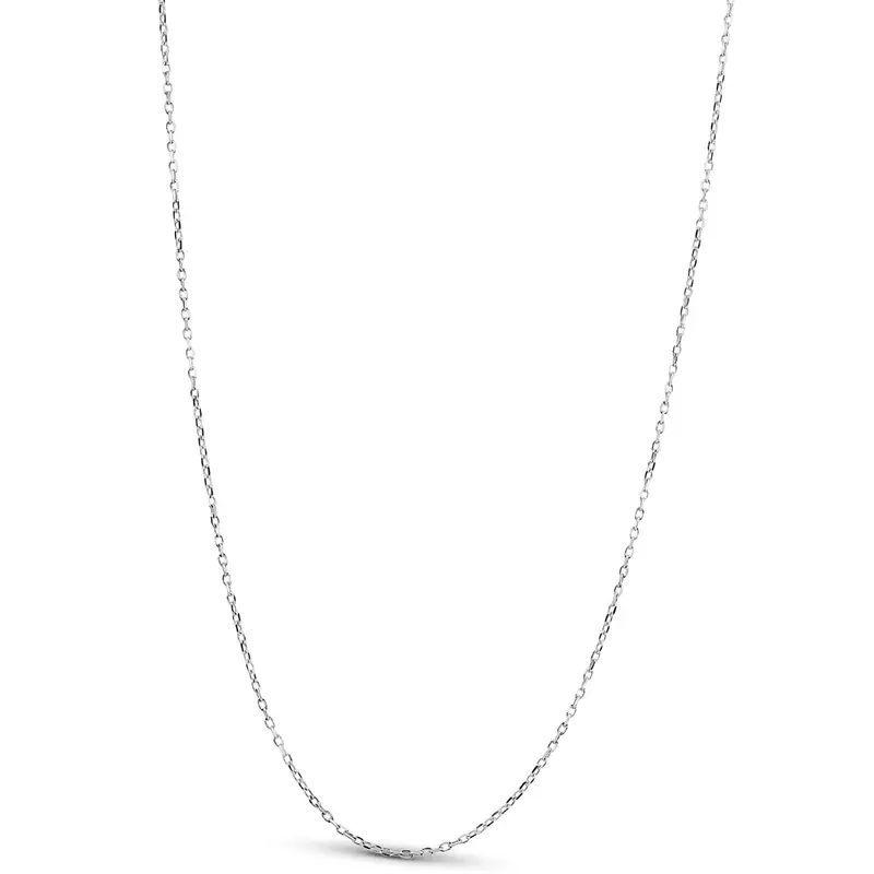14K White Gold 18" Chain With Lobster Clasp 1.6 Grams 1