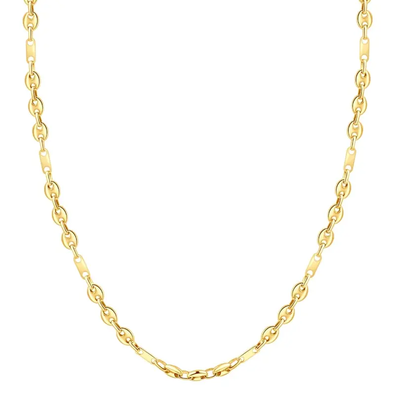 14K Yellow Gold Women's 22" Marine Chain Necklace 14.2 Grams 5.5Mm Thick 1
