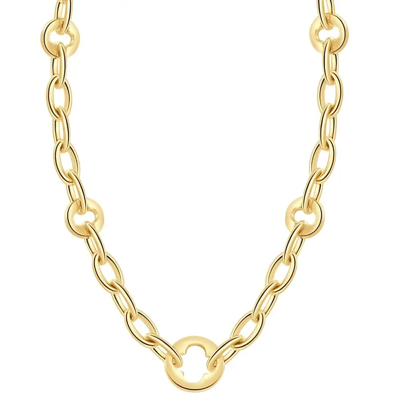 14K Yellow Gold Women's 24" Chain Necklace 32.1 Grams 9.5Mm Thick 1