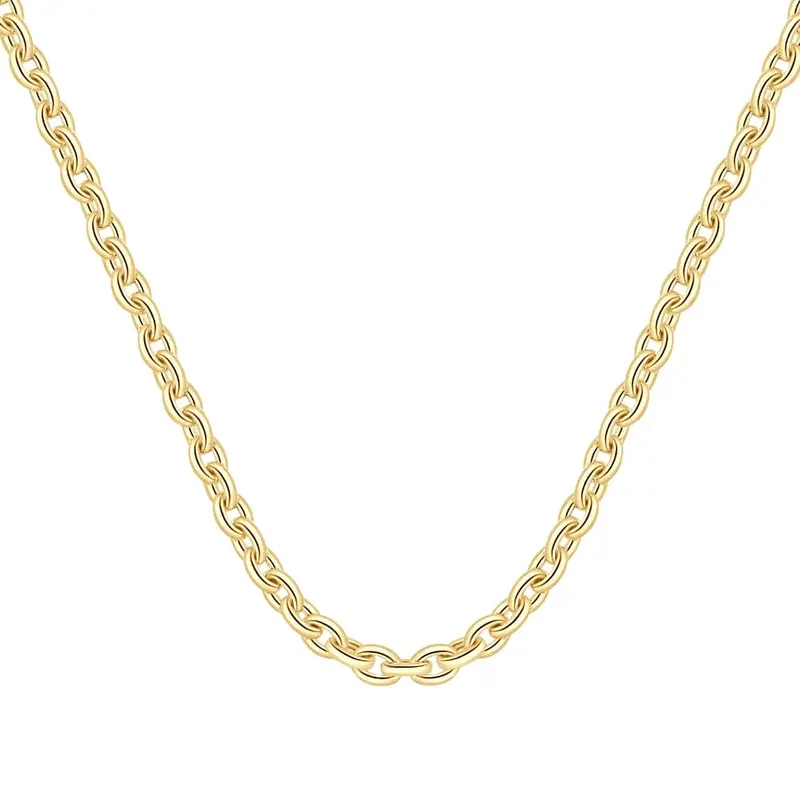 14K Yellow Gold Women's 24" Chain Necklace 32 Grams 7.5Mm Thick 1