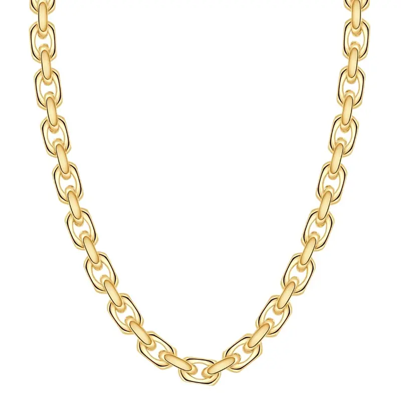 14K Yellow Gold Women's 24" Chain Necklace 42 Grams 8.5Mm Thick 1