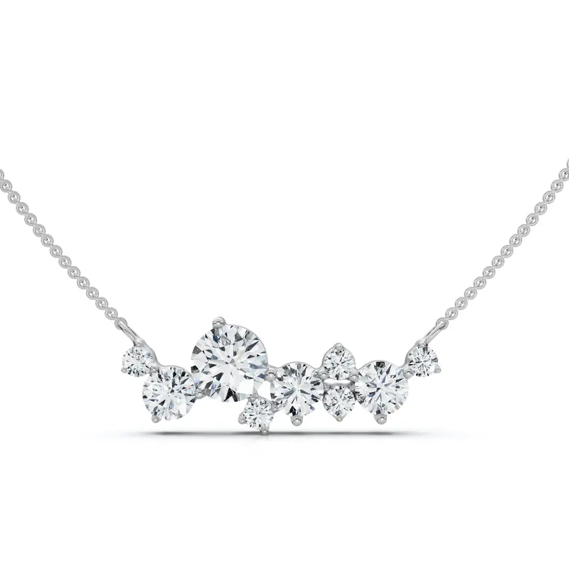 1Ct Diamond Constellation Pendant Lab Grown Necklace 18" Chain 1