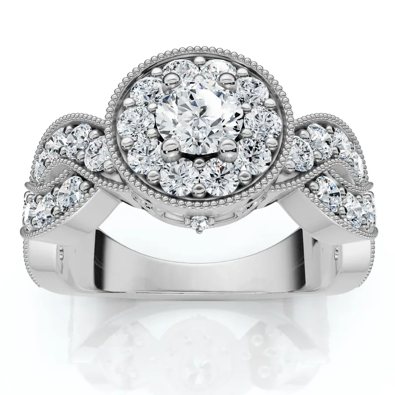 1Ct Tw Wendy Diamond Engagement Ring 10K Gold Lab Grown 1