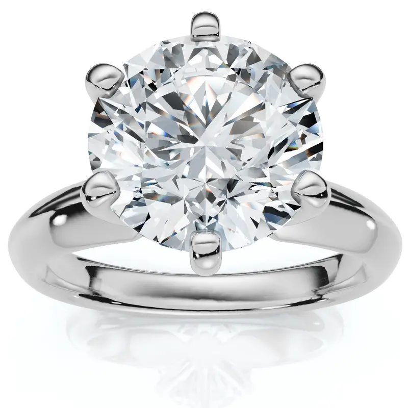 2 1/2 Carat Certified Diamond Solitaire Engagement Ring 14K Gold Lab Grown 1