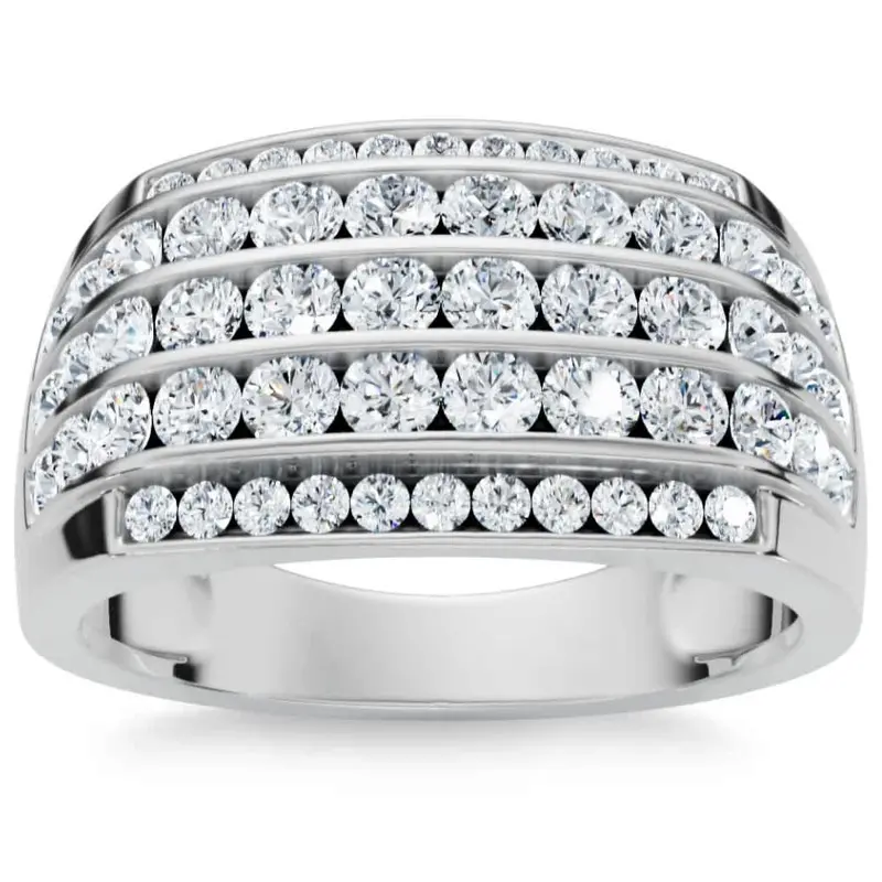 2Ct Men's Diamond Ring In 14K Gold Lab Grown 1