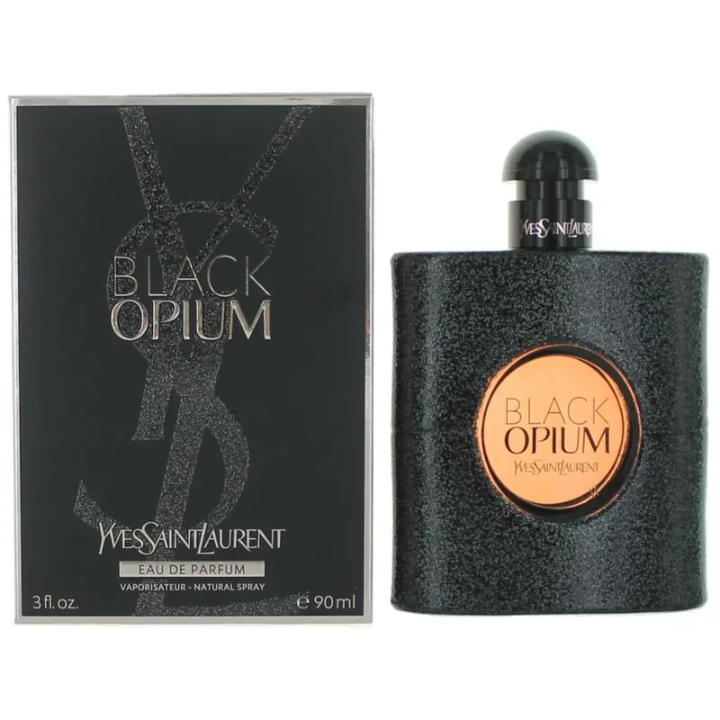 2Pcs Combo Set Black Opium By Yves Saint Laurent, 3 Oz Edp Spray For Women 1