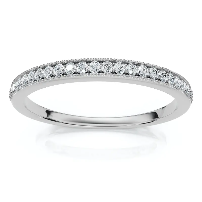 3/8Thct Diamond Sephora Stackable Wedding Anniversary Ring 10K Gold Lab Grown 1