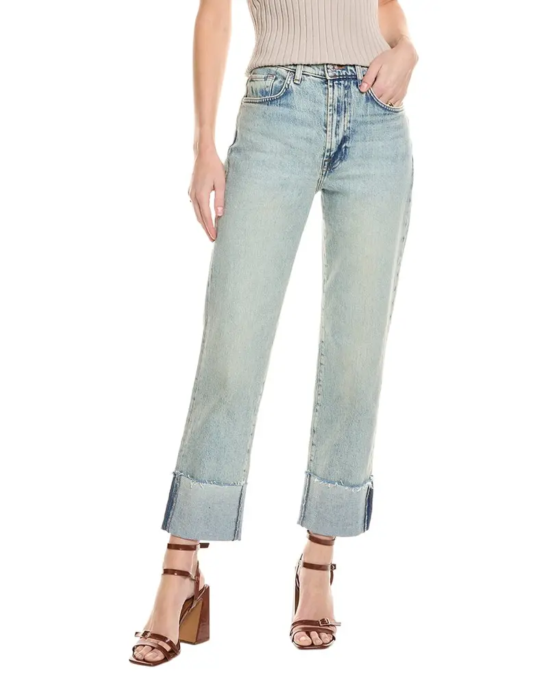 7 For All Mankind Logan Frost Stovepipe Jean 1